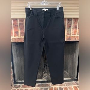 Nannette Lapore cropped straight Black Pants. Size 10 excellent cond